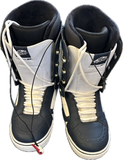 Vist Large View of Product Image Which is Used Vans V1 BLU/WHT Mens Snowboard Boots White Senior 11