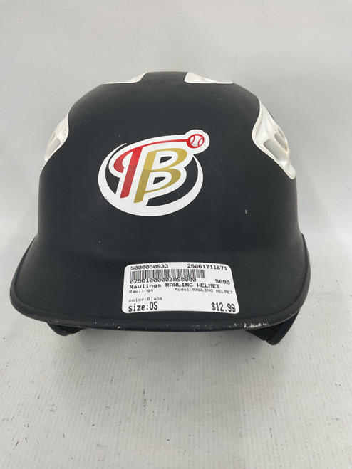 Vist Large View of Product Image Which is Used Rawlings RAWLING HELMET Batting Helmet No Mask Black One Size