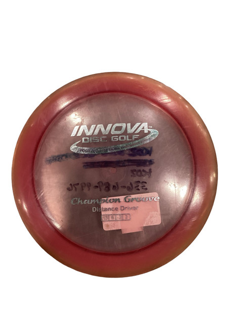 Vist Large View of Product Image Which is Used Innova CHAMPION GROOVE Disc Golf Driver Red 173g