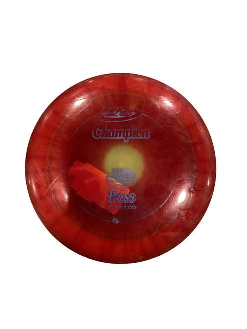 Vist Large View of Product Image Which is Used Innova CHAMPION BOSS Disc Golf Driver Red 172g