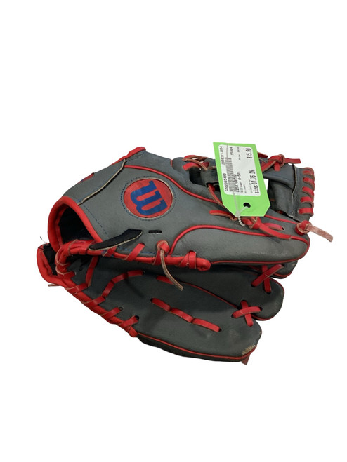 Vist Large View of Product Image Which is Used Wilson A450 BB/SB Glove RH Throw Grey 10 3/4"