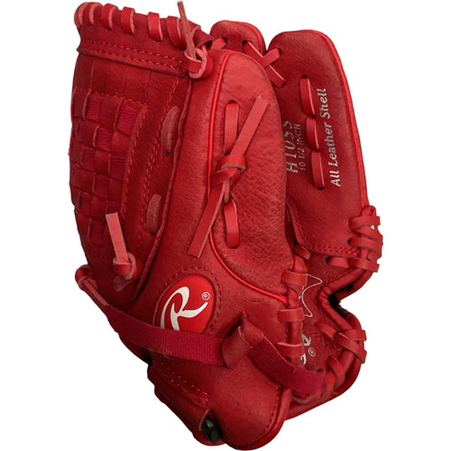 Vist Large View of Product Image Which is Used Rawlings H105S BB/SB Glove RH Throw Red 10 1/2"