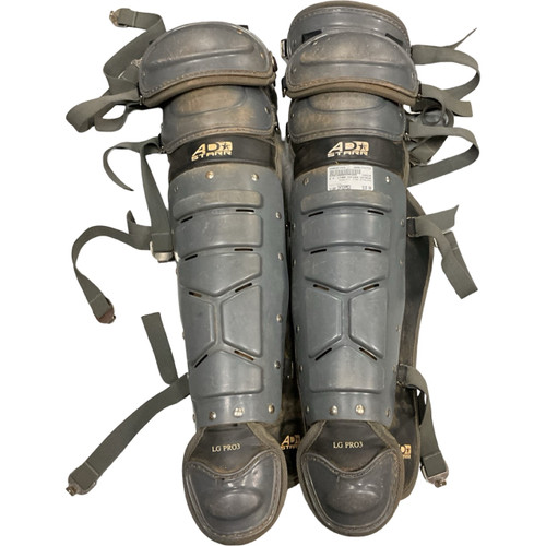 Vist Large View of Product Image Which is Used A.D. STARR SHINGUARDS Catchers Leg Guards Grey Intermed
