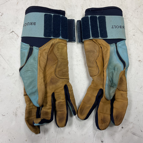 Vist Large View of Product Image Which is Used BRUCE BOLT BB/SB Batting Gloves Royal Blue MD