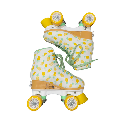 Vist Large View of Product Image Which is Used RollerDerby ADJUSTABLE Junior Rec Fitness Skates White Adjustable