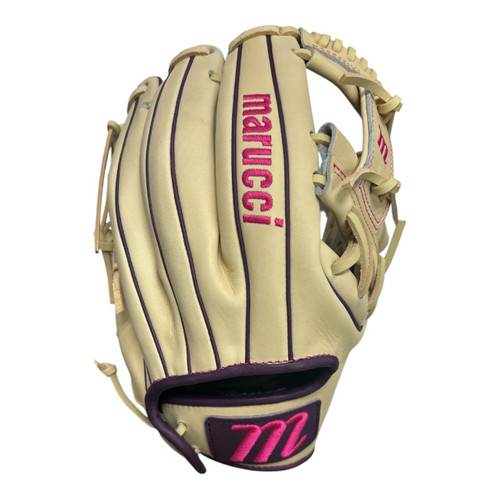 Vist Large View of Product Image Which is Used Marucci ASCENSION RH Throw Fastpitch Gloves Tan 11 3/4"