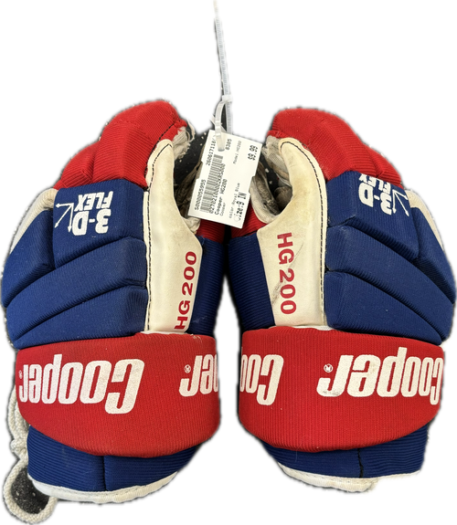 Vist Large View of Product Image Which is Used Cooper HG200 Junior Gloves Royal Blue 9"