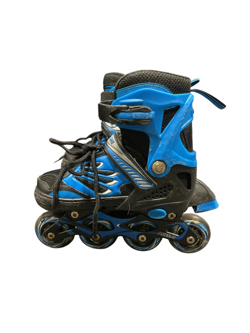 Vist Large View of Product Image Which is Used DIKASHI Child Roller Quad Skates Royal Blue Adjustable