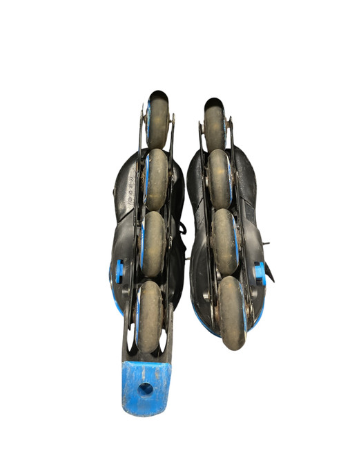 Vist Large View of Product Image Which is Used DIKASHI Child Roller Quad Skates Royal Blue Adjustable