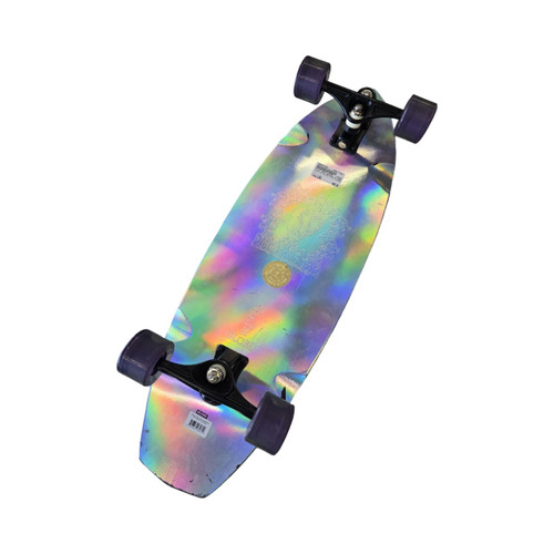 Vist Large View of Product Image Which is Used Globe DOPE MACHINE 32 SURF SKATEBOARD Longboard Silver Long