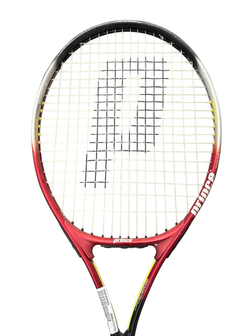 Vist Large View of Product Image Which is Used Prince EQUALIZER Adult Tennis Racquet Red 4"