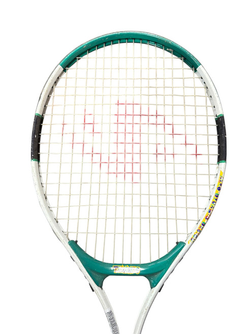 Vist Large View of Product Image Which is Used JUNIOR 21 Junior Tennis Racquet White 21"