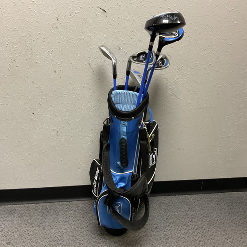 Vist Large View of Product Image Which is Used PGA Tour POWER LAUNCH Jr Package Set LH Black And Royal Blue 7 Piece