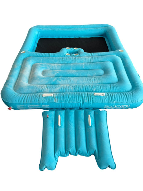 Vist Large View of Product Image Which is Used Airhead SUN COMFORT 3+ Person Tube Teal 140"