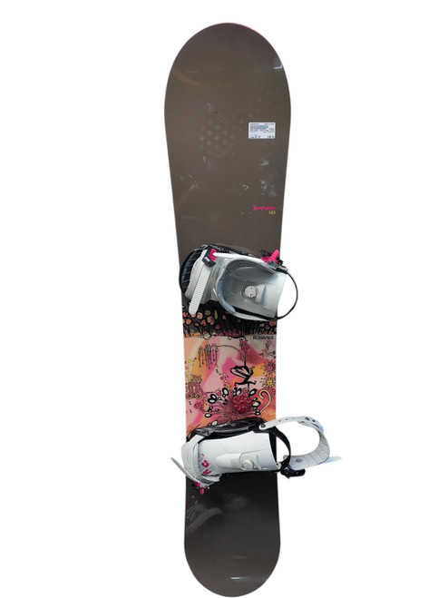 Vist Large View of Product Image Which is Used Rossignol TEMPTATION Womens Board/Bindings Brown 143 cm