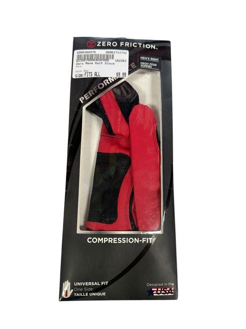 Vist Large View of Product Image Which is Used Zero Mens Golf Glove Red Fits all
