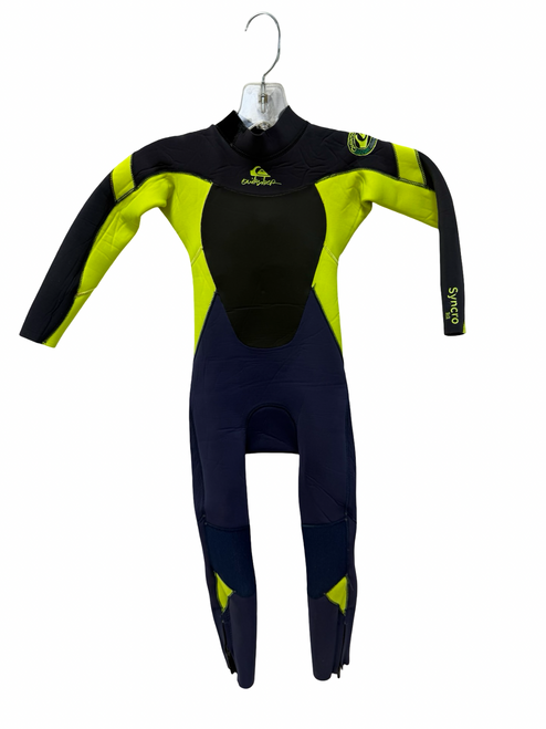 Vist Large View of Product Image Which is Used Quiksilver SYNCRO 3.2 Junior Full Suit Navy Blue Size 4B