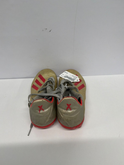 Vist Large View of Product Image Which is Used Adidas Soccer Cleats Red And White Senior 5.5