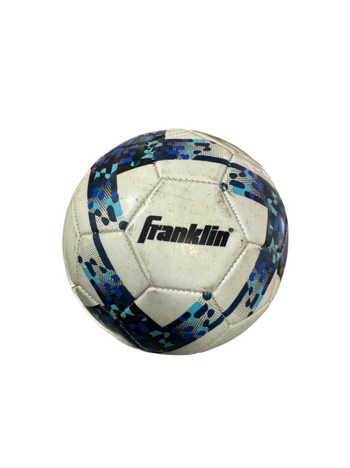 Vist Large View of Product Image Which is Used Franklin ALL WEATHER All Size Soccer Ball Navy Blue 3