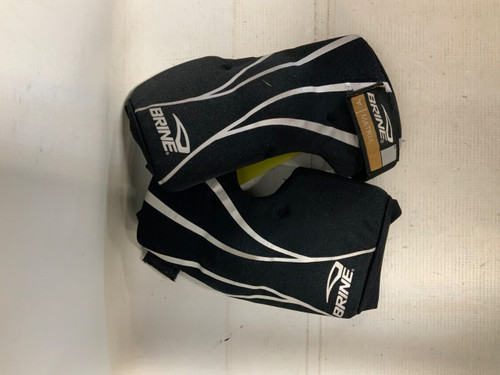 Vist Large View of Product Image Which is Used Brine MATRIX Lacrosse Arm Pads/Guards Black SM