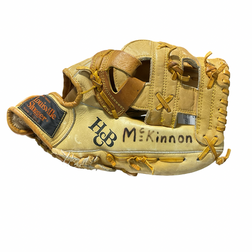 Vist Large View of Product Image Which is Used Louisville Slugger HCB BB/SB Glove RH Throw Brown 12"