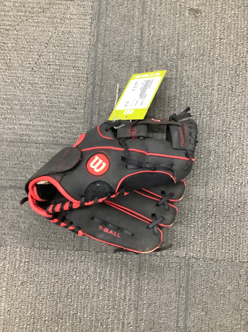 Vist Large View of Product Image Which is Used Wilson A200 BB/SB Glove T-ball Black 10"