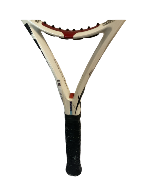 Vist Large View of Product Image Which is Used Volkl ORGANI X6 Adult Tennis Racquet White 4 3/8"