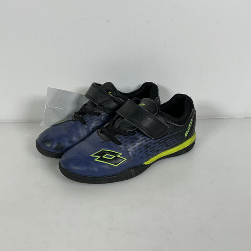 Vist Large View of Product Image Which is Used Lotto SWIFT INDOOR Soccer Indoor Shoes Navy Blue Youth 13.0