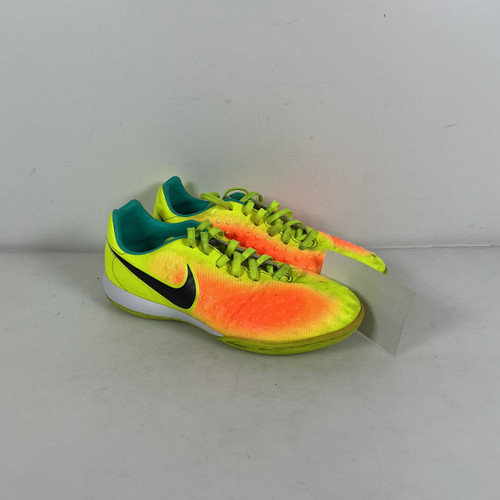Vist Large View of Product Image Which is Used Nike MERCURIAL INDOOR SHOES Soccer Indoor Shoes Yellow Junior 06