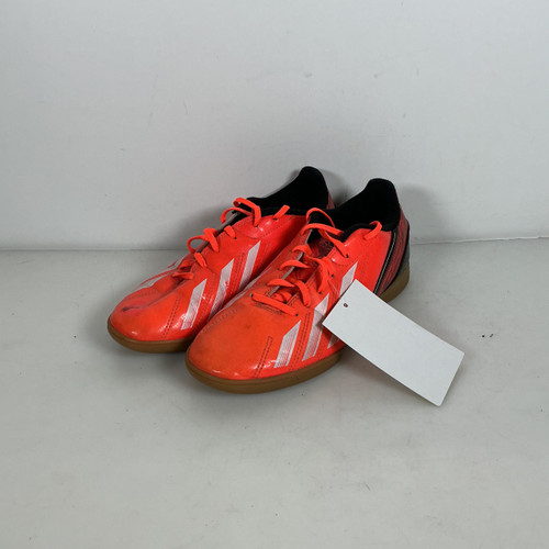 Vist Large View of Product Image Which is Used Adidas Soccer Indoor Shoes Orange Senior 5