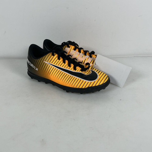 Vist Large View of Product Image Which is Used Nike Mercurial X Soccer Turf Shoes Yellow Junior 04