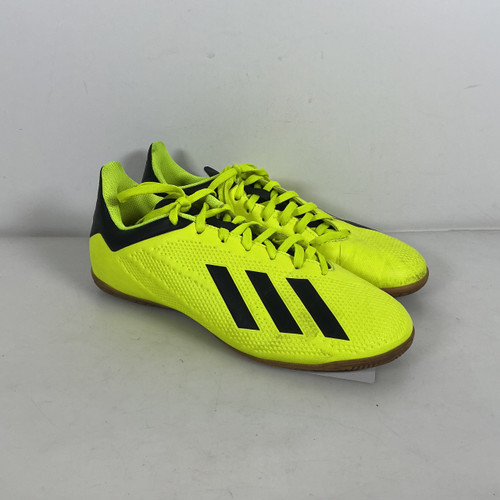 Vist Large View of Product Image Which is Used Adidas X Soccer Indoor Shoes Optic Yellow Senior 6.5
