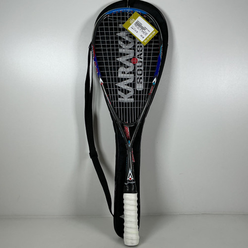 Vist Large View of Product Image Which is Used Karakl BTI 135 Adult Squash Racquet Grey 4 1/4"