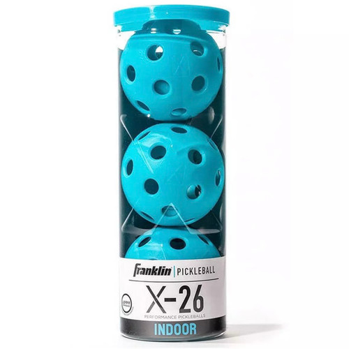 Vist Large View of Product Image Which is New Franklin X-26 Indoor Pickleball 3PK Blue