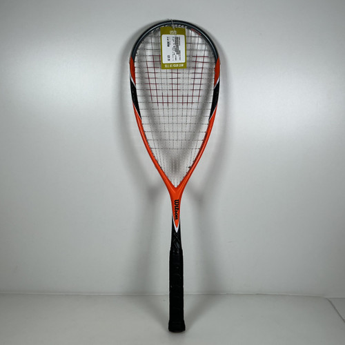 Vist Large View of Product Image Which is Used Wilson CS Muscle 170 Adult Squash Racquet Orange 