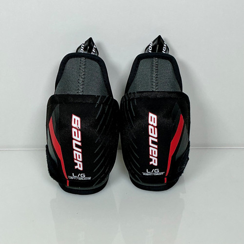 Vist Large View of Product Image Which is Used Bauer Lil Sport Elbow Pads Yth LG