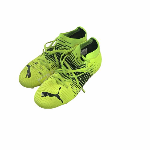 Vist Large View of Product Image Which is Used Puma Soccer Cleats Yellow Youth 06.5