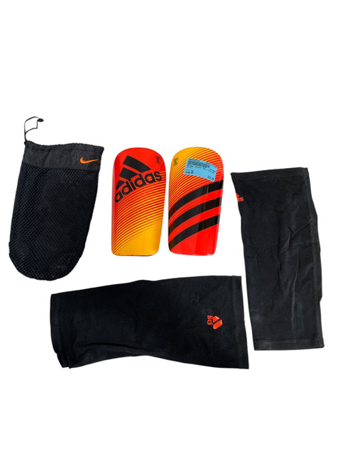 Vist Large View of Product Image Which is Used Adidas Soccer Shin Guards Adult Red MD
