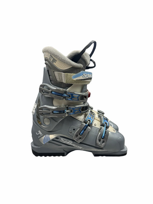 Vist Large View of Product Image Which is Used Salomon IRONY 4 Womens DH Ski Boot Grey 250 MP - M07 - W08