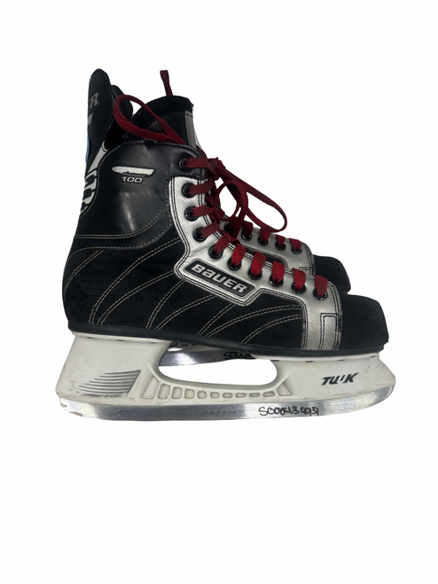 Vist Large View of Product Image Which is Used Bauer SUPREME 100 Senior Hockey Skate Senior 9