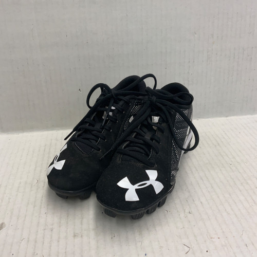 Vist Large View of Product Image Which is Used Under Armour BB/SB Cleats Black Junior 01.5