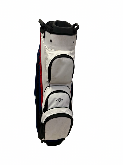 Vist Large View of Product Image Which is Used Callaway 14-WAY Golf Cart Bag White/Red/Navy