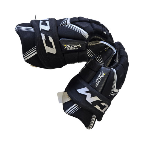 Vist Large View of Product Image Which is Used CCM TACKS 5092 -HOLE- SENIOR GLOVES Senior Gloves Black 13"