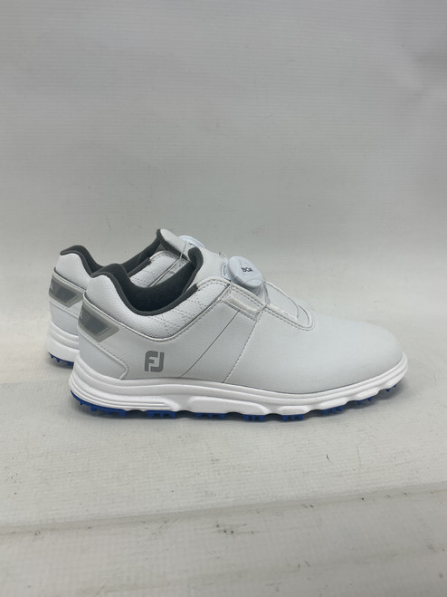 Vist Large View of Product Image Which is New Foot Joy Jr Golf Shoes White Junior 03