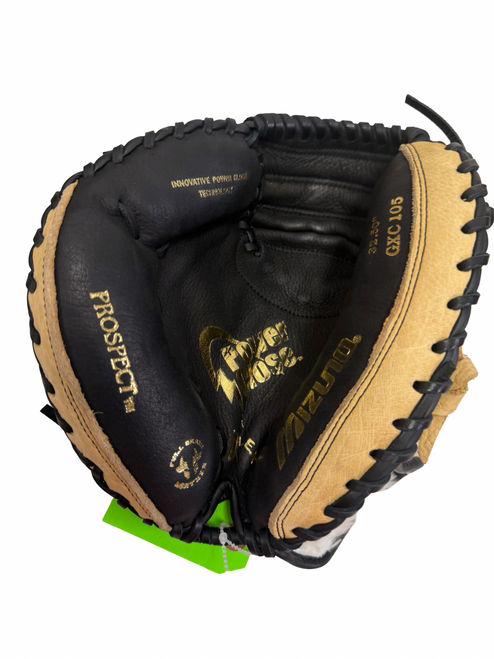 Vist Large View of Product Image Which is Used Mizuno Prospect GXC 105 Junior Baseball Catchers LH Throw Black And Tan 32 1/2"
