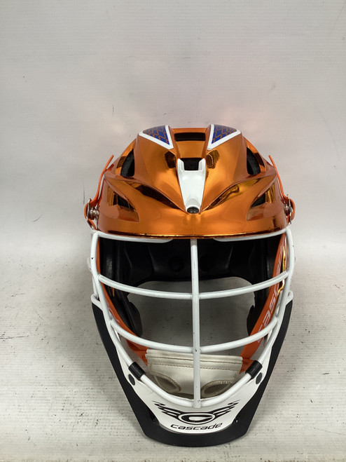 Vist Large View of Product Image Which is Used Cascade S HELMET YTH Lacrosse Helmet Orange One Size