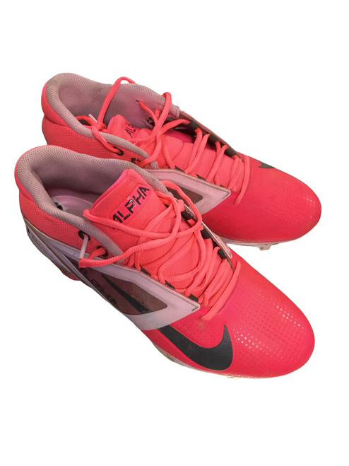 Vist Large View of Product Image Which is Used Nike ALPHA BCA SZ 11 BB/SB Cleats Pink Senior 11