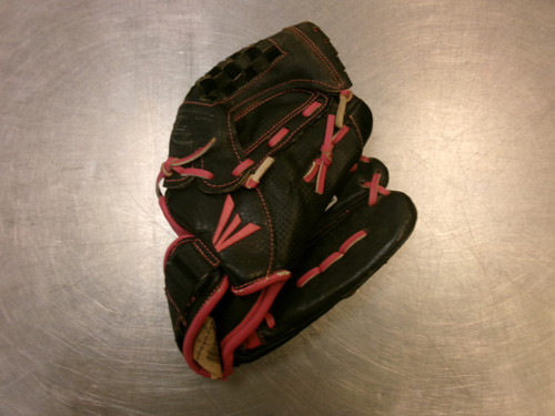Vist Large View of Product Image Which is Used Easton Z FLEX BB/SB Glove RH Throw Pink 10"