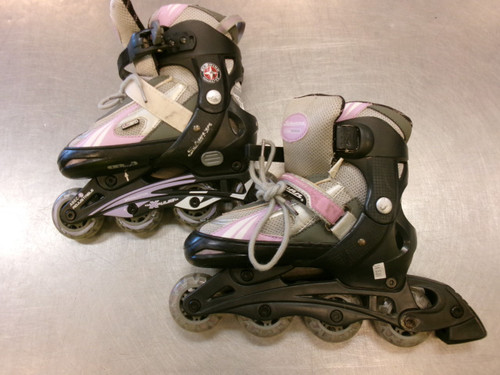 Vist Large View of Product Image Which is Used Schwinn ADJUSTABLE 1-4 Junior Rec Fitness Skates Pink Adjustable