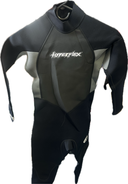Vist Large View of Product Image Which is Used Hyperflex Junior Full Wetsuit Black JR 12